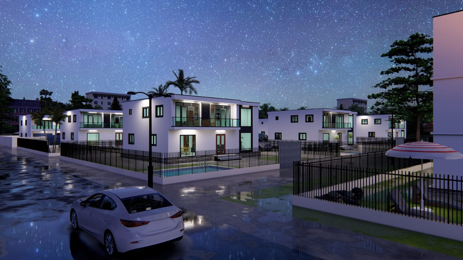 Villa  R+2  sur plan —