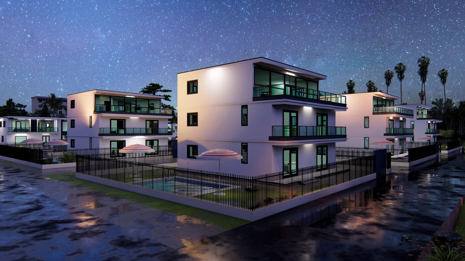 Villa  R+2  sur plan —